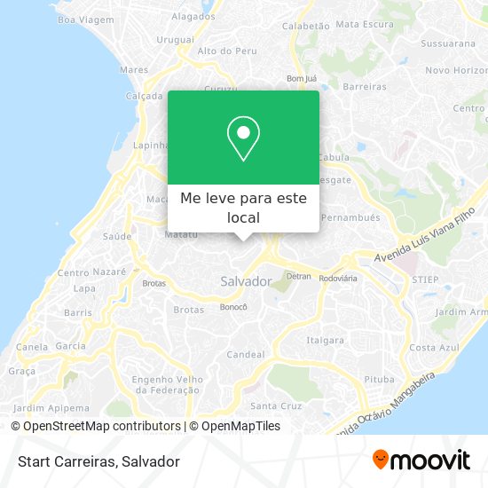 Start Carreiras mapa