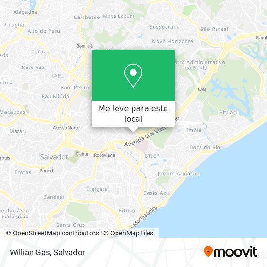 Willian Gas mapa