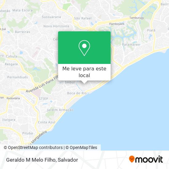 Geraldo M Melo Filho mapa