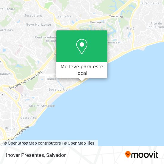 Inovar Presentes mapa