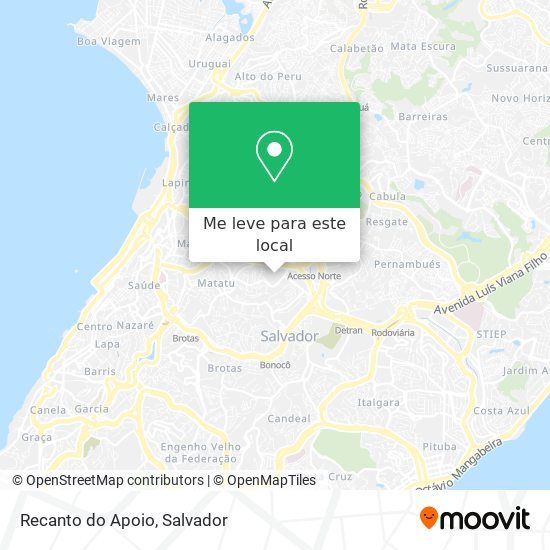 Recanto do Apoio mapa