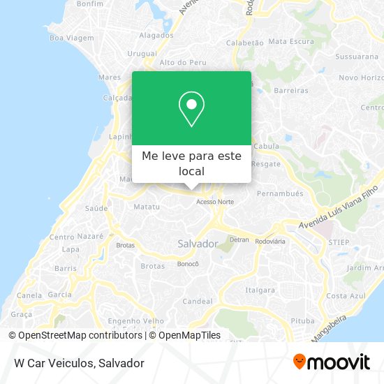 W Car Veiculos mapa