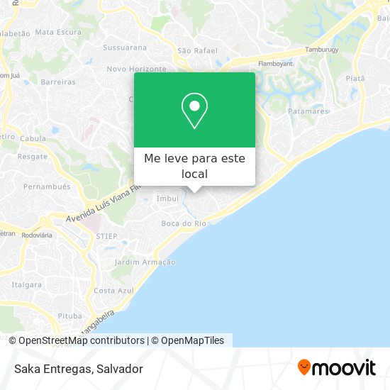 Saka Entregas mapa