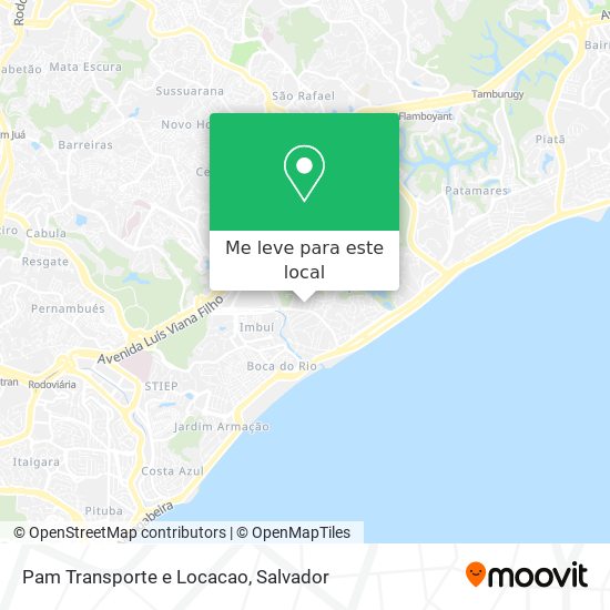 Pam Transporte e Locacao mapa