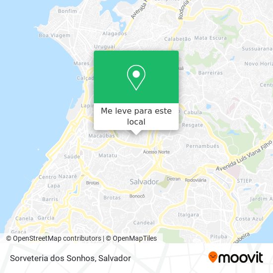 Sorveteria dos Sonhos mapa