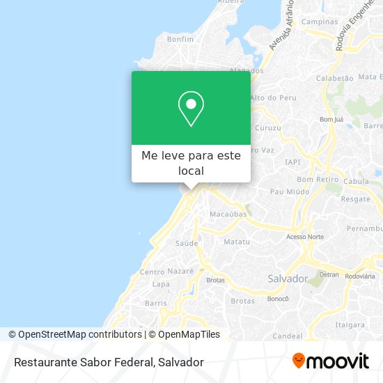 Restaurante Sabor Federal mapa