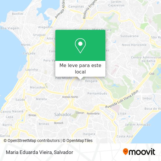 Maria Eduarda Vieira mapa