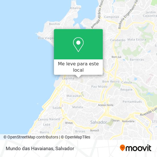 Mundo das Havaianas mapa