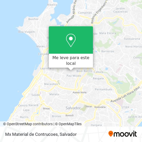 Mx Material de Contrucoes mapa