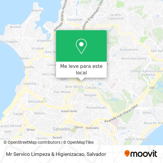 Mr Servico Limpeza & Higienizacao mapa