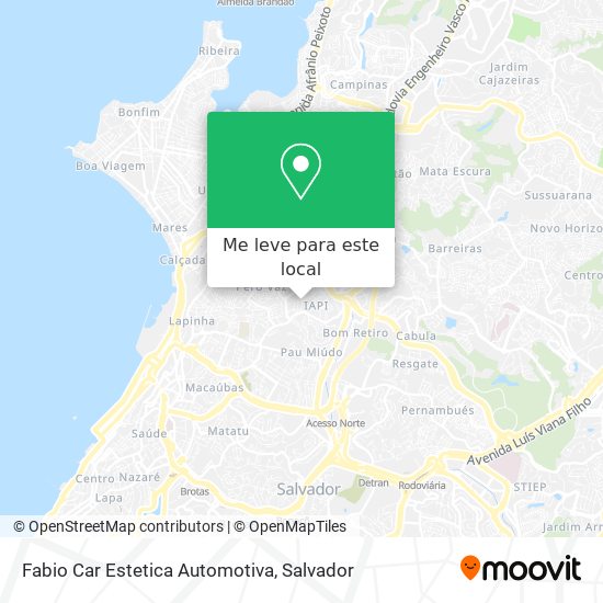 Fabio Car Estetica Automotiva mapa