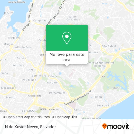 N de Xavier Neves mapa