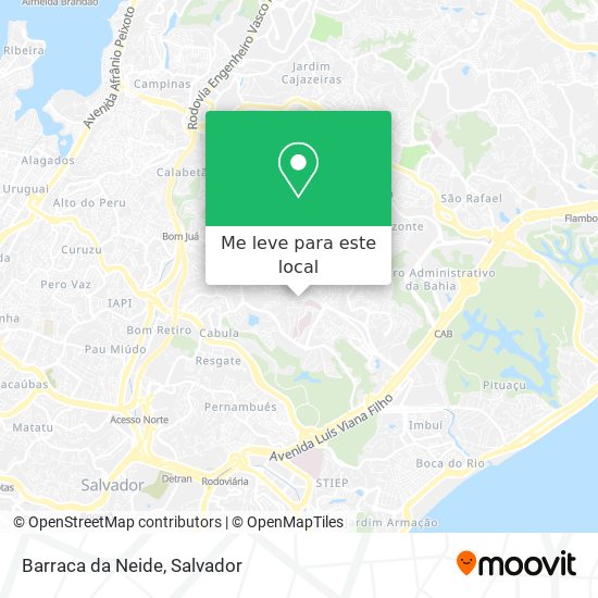 Barraca da Neide mapa