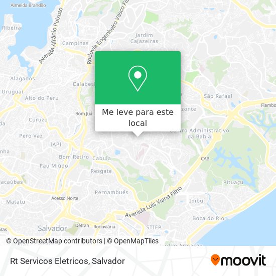 Rt Servicos Eletricos mapa