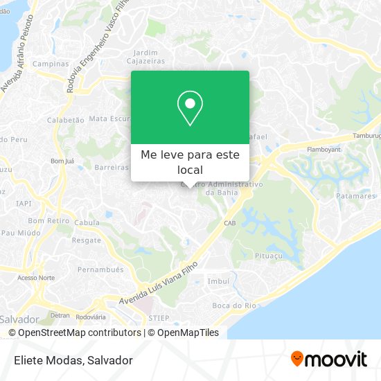 Eliete Modas mapa