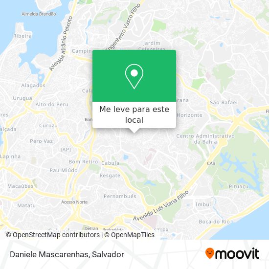 Daniele Mascarenhas mapa