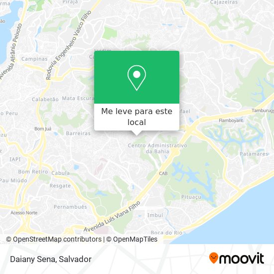 Daiany Sena mapa