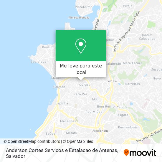 Anderson Cortes Servicos e Estalacao de Antenas mapa