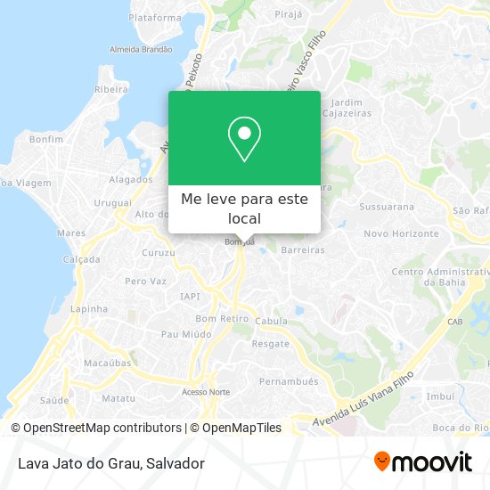 Lava Jato do Grau mapa