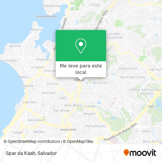 Spar da Kaah mapa