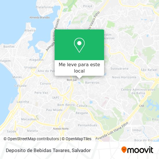 Deposito de Bebidas Tavares mapa