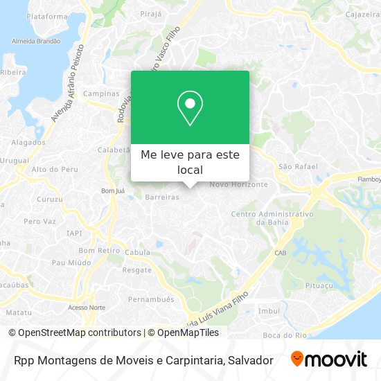 Rpp Montagens de Moveis e Carpintaria mapa