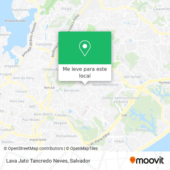 Lava Jato Tancredo Neves mapa
