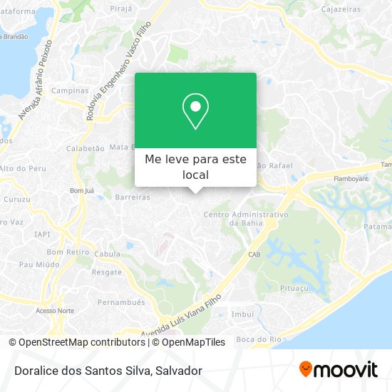 Doralice dos Santos Silva mapa