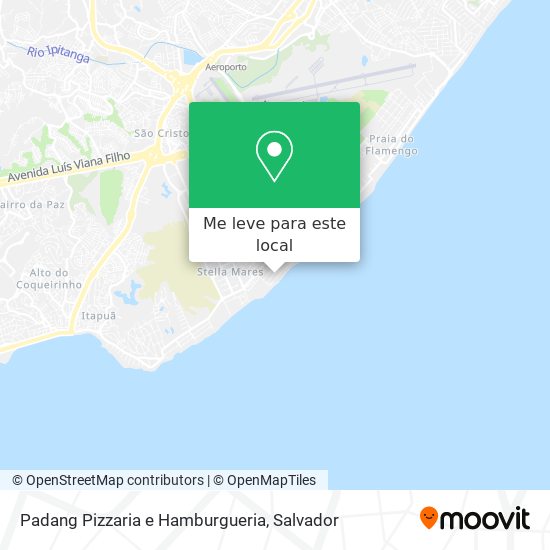 Padang Pizzaria e Hamburgueria mapa