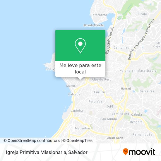 Igreja Primitiva Missionaria mapa