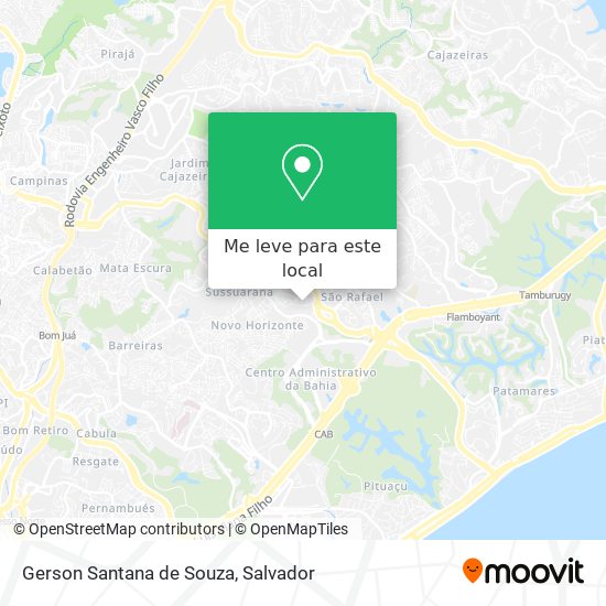 Gerson Santana de Souza mapa
