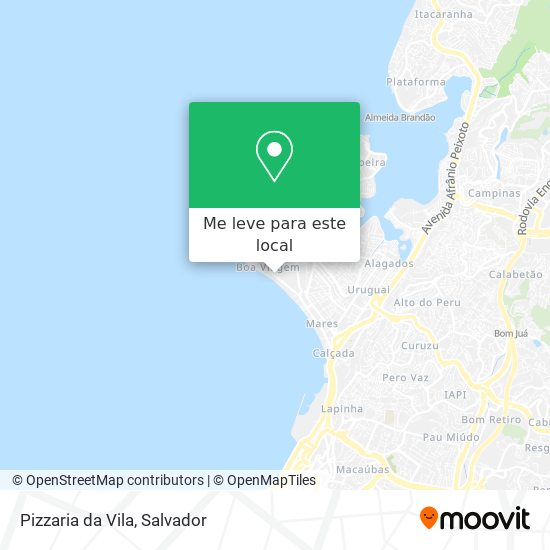 Pizzaria da Vila mapa