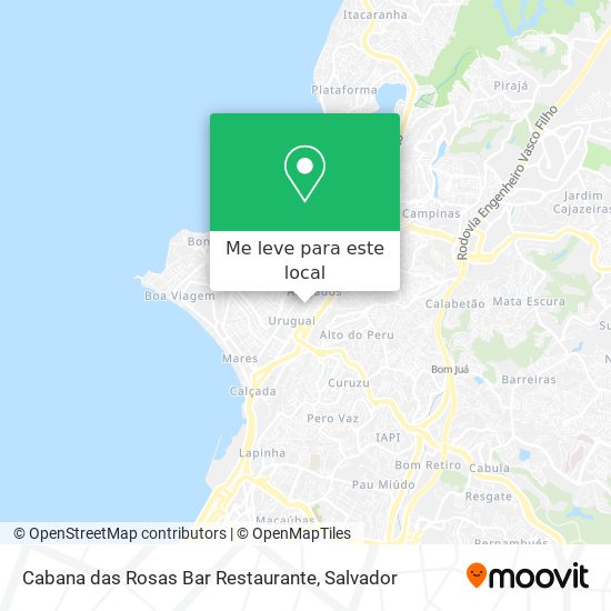 Cabana das Rosas Bar Restaurante mapa