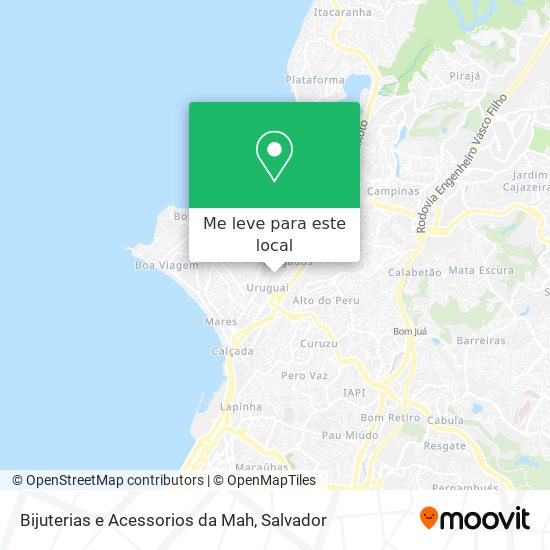 Bijuterias e Acessorios da Mah mapa