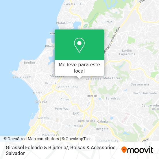Girassol Foleado & Bijuteria / , Bolsas & Acessorios mapa