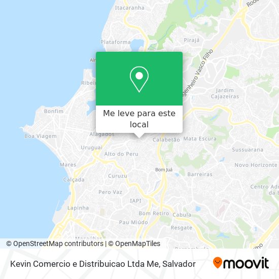 Kevin Comercio e Distribuicao Ltda Me mapa