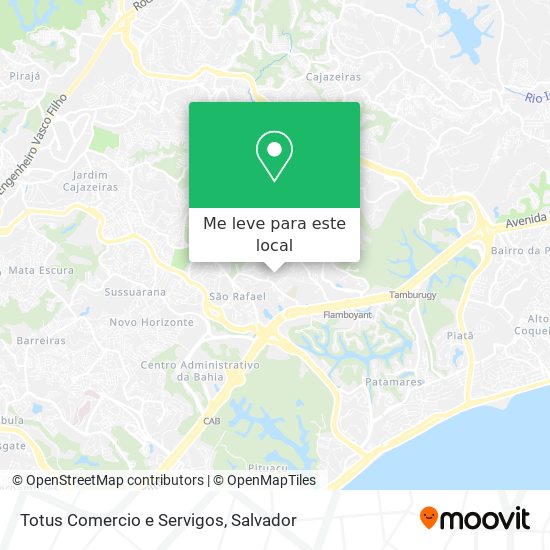 Totus Comercio e Servigos mapa