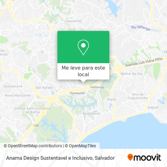 Anama Design Sustentavel e Inclusivo mapa