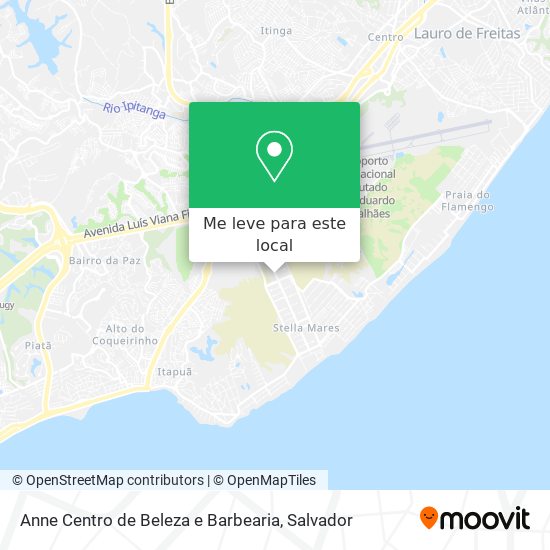 Anne Centro de Beleza e Barbearia mapa