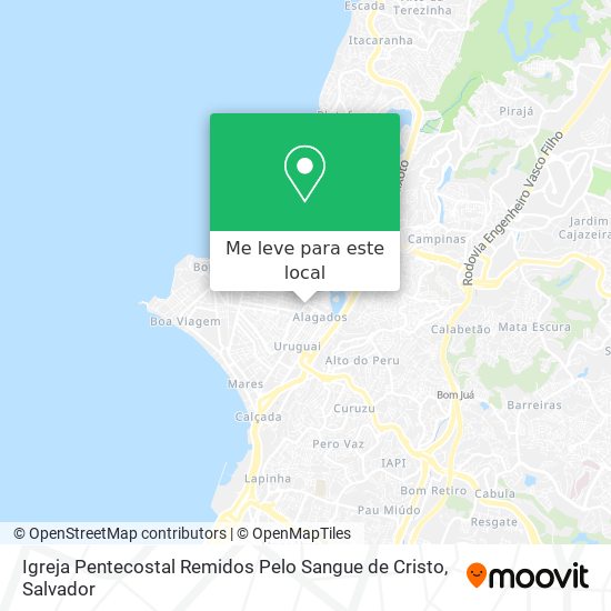 Igreja Pentecostal Remidos Pelo Sangue de Cristo mapa