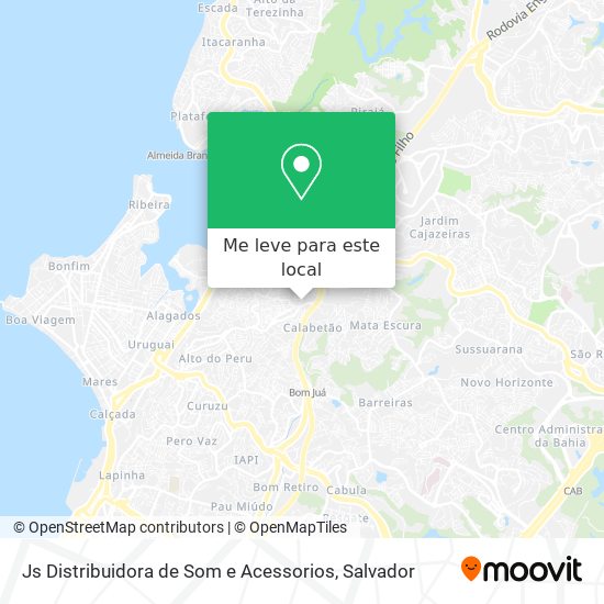 Js Distribuidora de Som e Acessorios mapa