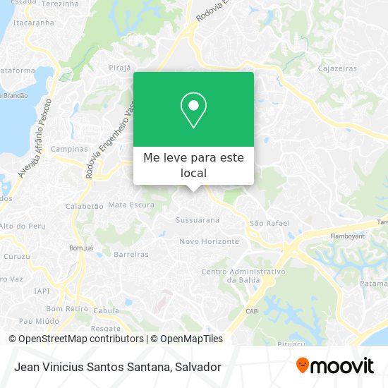 Jean Vinicius Santos Santana mapa