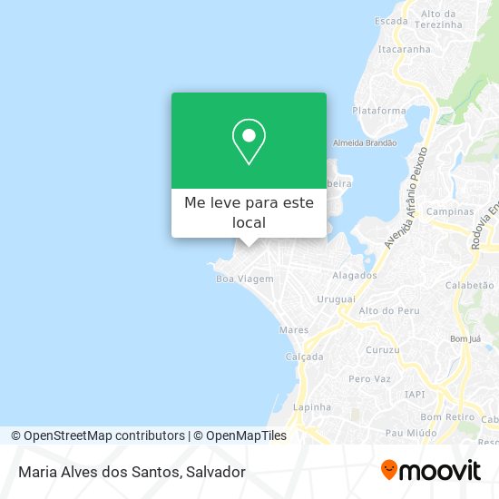 Maria Alves dos Santos mapa