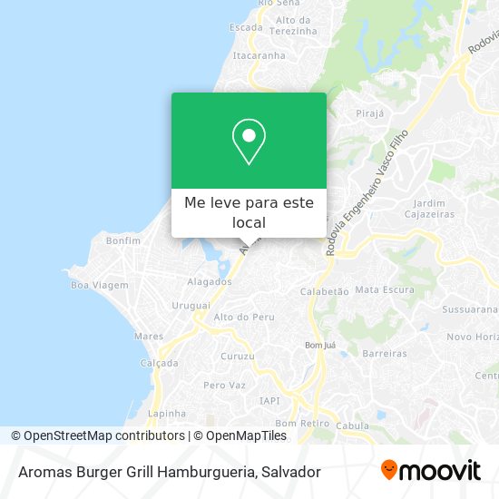 Aromas Burger Grill Hamburgueria mapa
