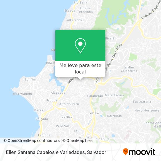 Ellen Santana Cabelos e Variedades mapa