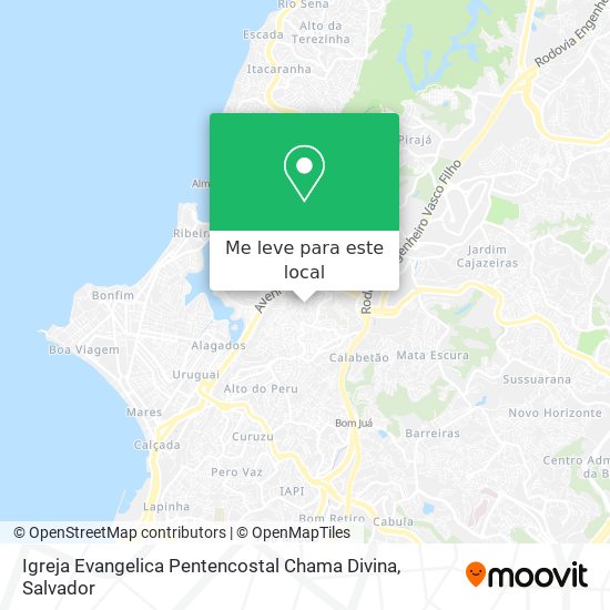 Igreja Evangelica Pentencostal Chama Divina mapa