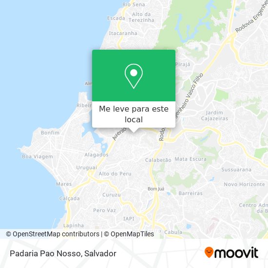 Padaria Pao Nosso mapa