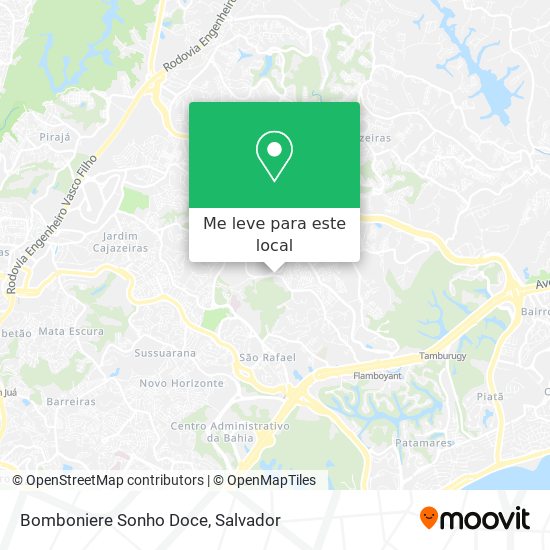 Bomboniere Sonho Doce mapa