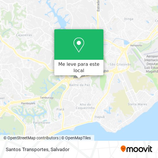 Santos Transportes mapa