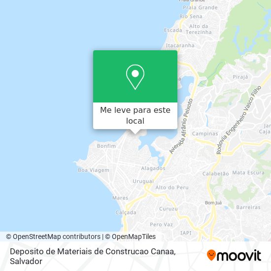 Deposito de Materiais de Construcao Canaa mapa